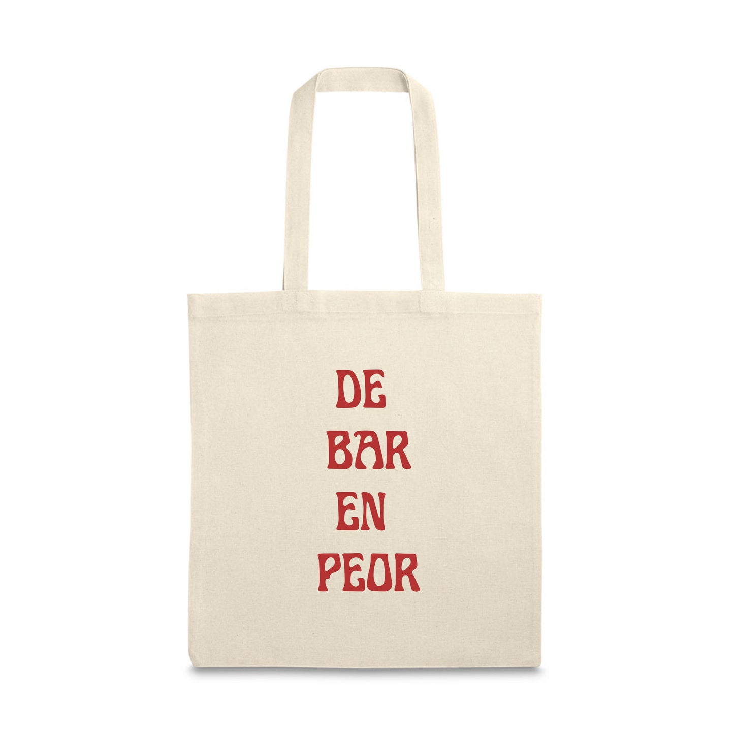 Tote bag “de bar en peor”