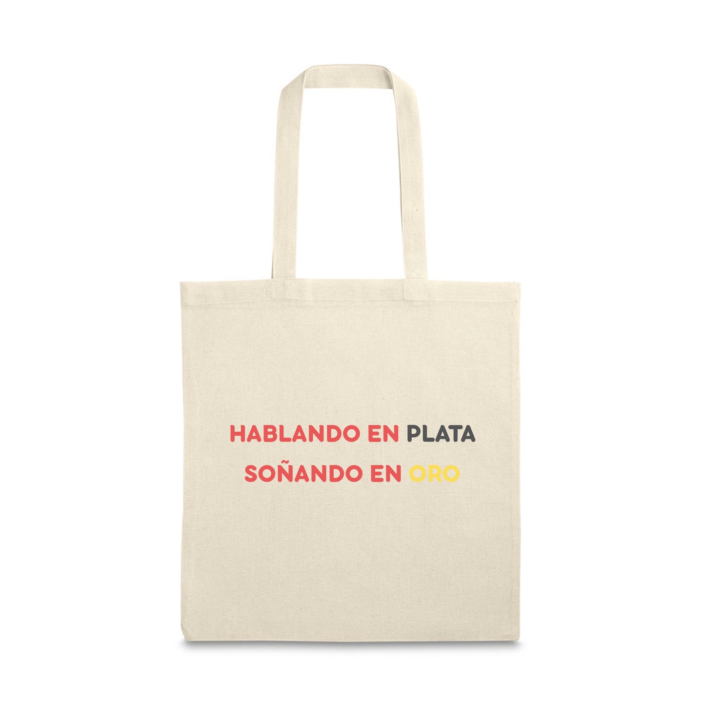 Tote bag “hablando en plata”