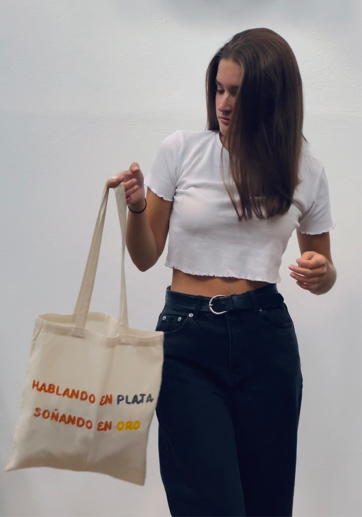 Tote bag “hablando en plata”