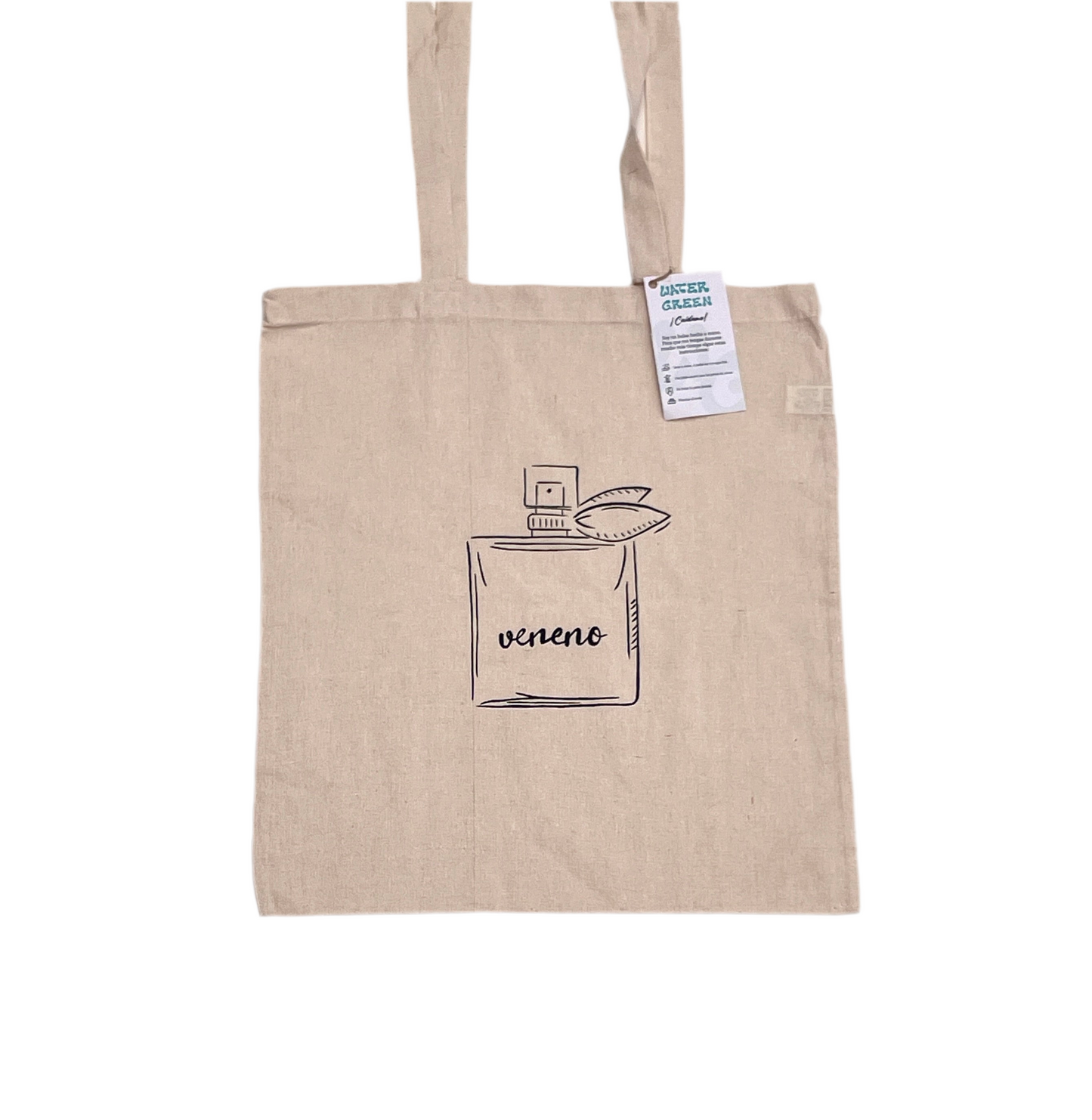 Tote bag “veneno” pintada a mano