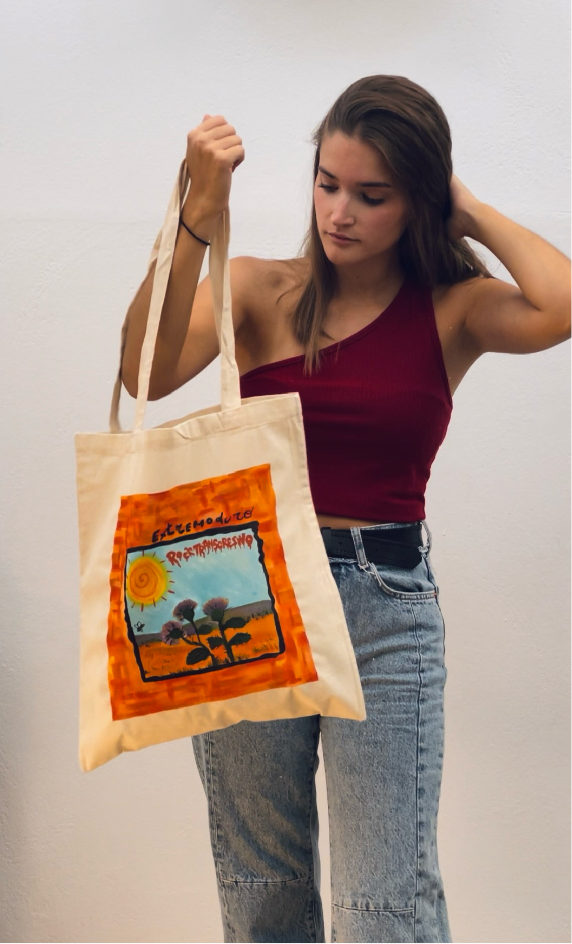 Tote bag “Extremoduro” pintada a mano