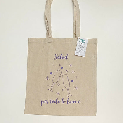 Tote bag “salud” pintada a mano