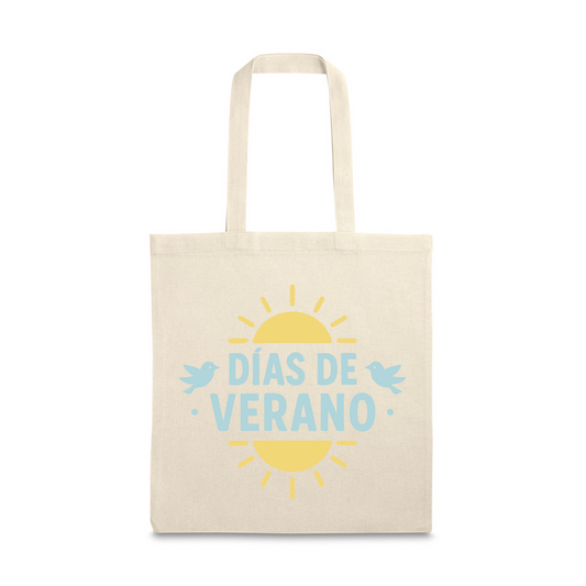 Días de verano tote bag