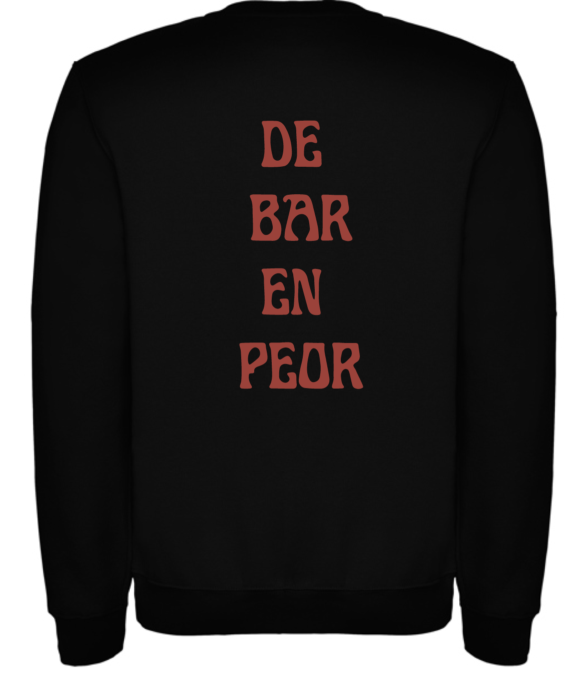 Sudadera negra “bar”