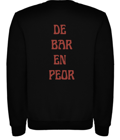 Sudadera negra “bar”