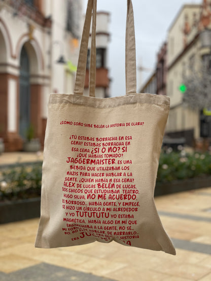 Tote bag “historia jugosísima”