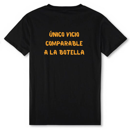 Camiseta “botella” negra
