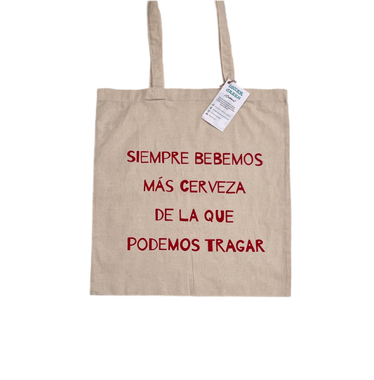 Tote bag “cerveza” pintada a mano