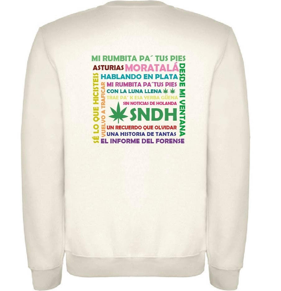 Sudadera blanca “SNDH”