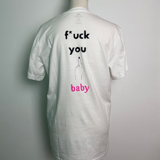 Camiseta “baby” pintada a mano