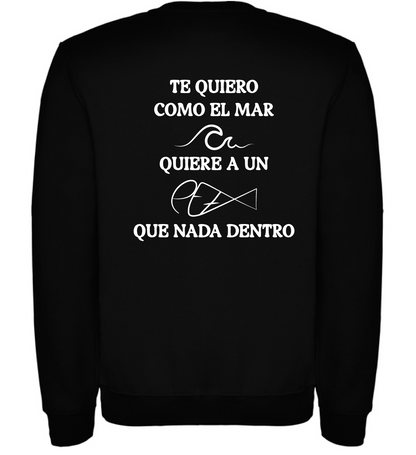 Sudadera negra “pez”
