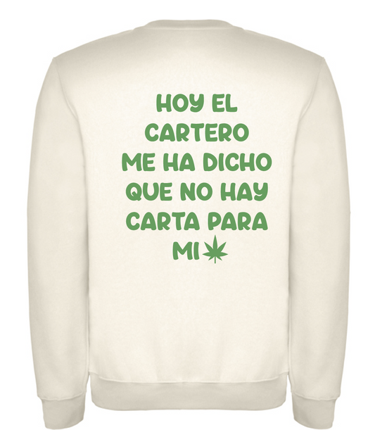 Sudadera blanca “cartero”
