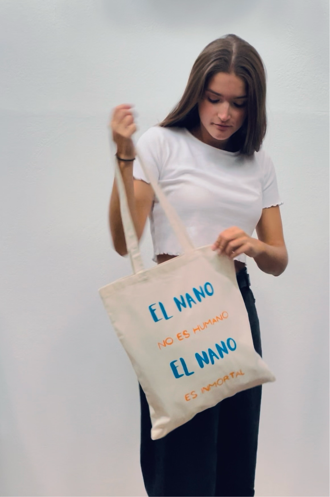 Tote bag “Nano” pintada a mano