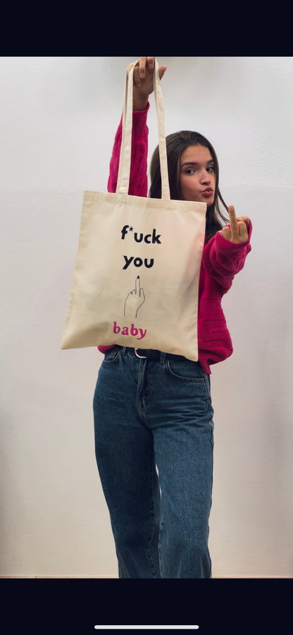 Tote bag “Baby” pintada a mano