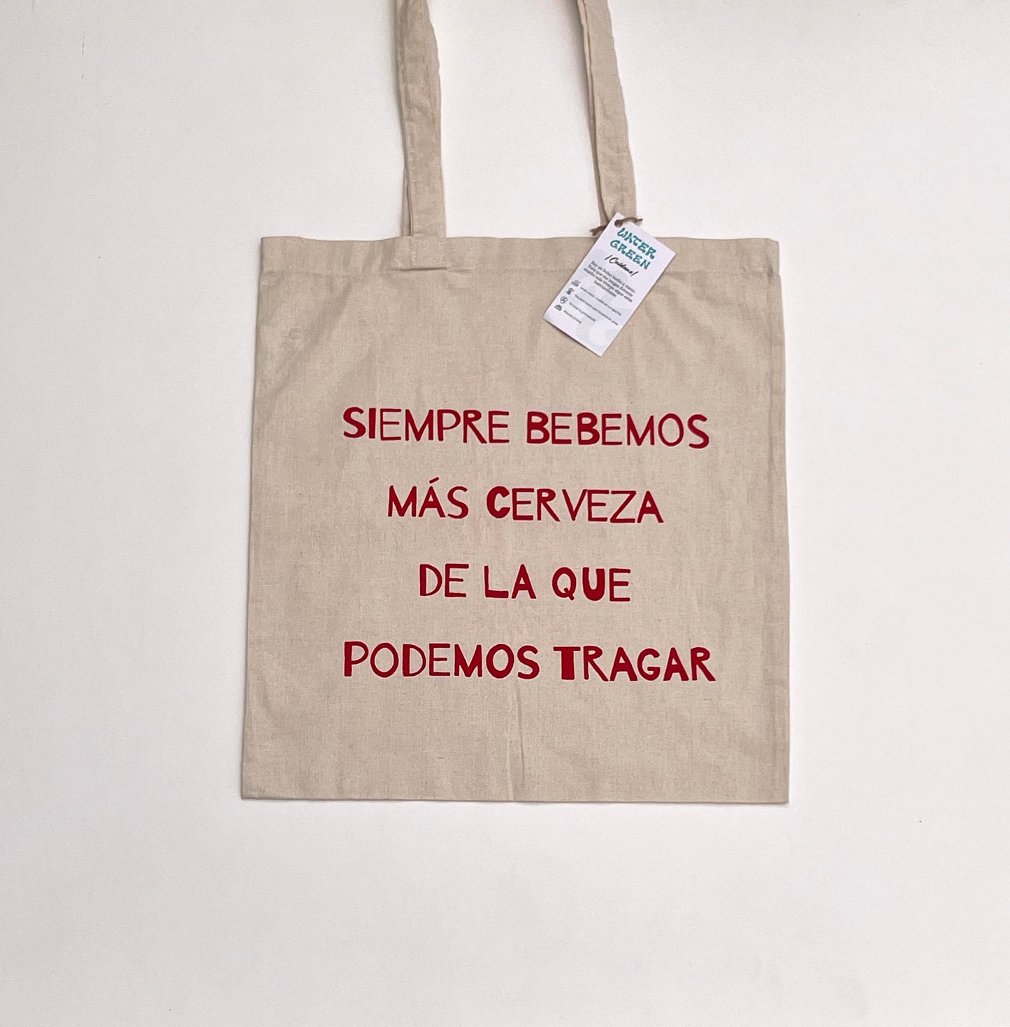 Tote bag “cerveza” pintada a mano