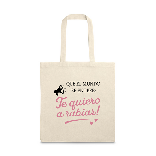 Tote bag “que el mundo se entere”
