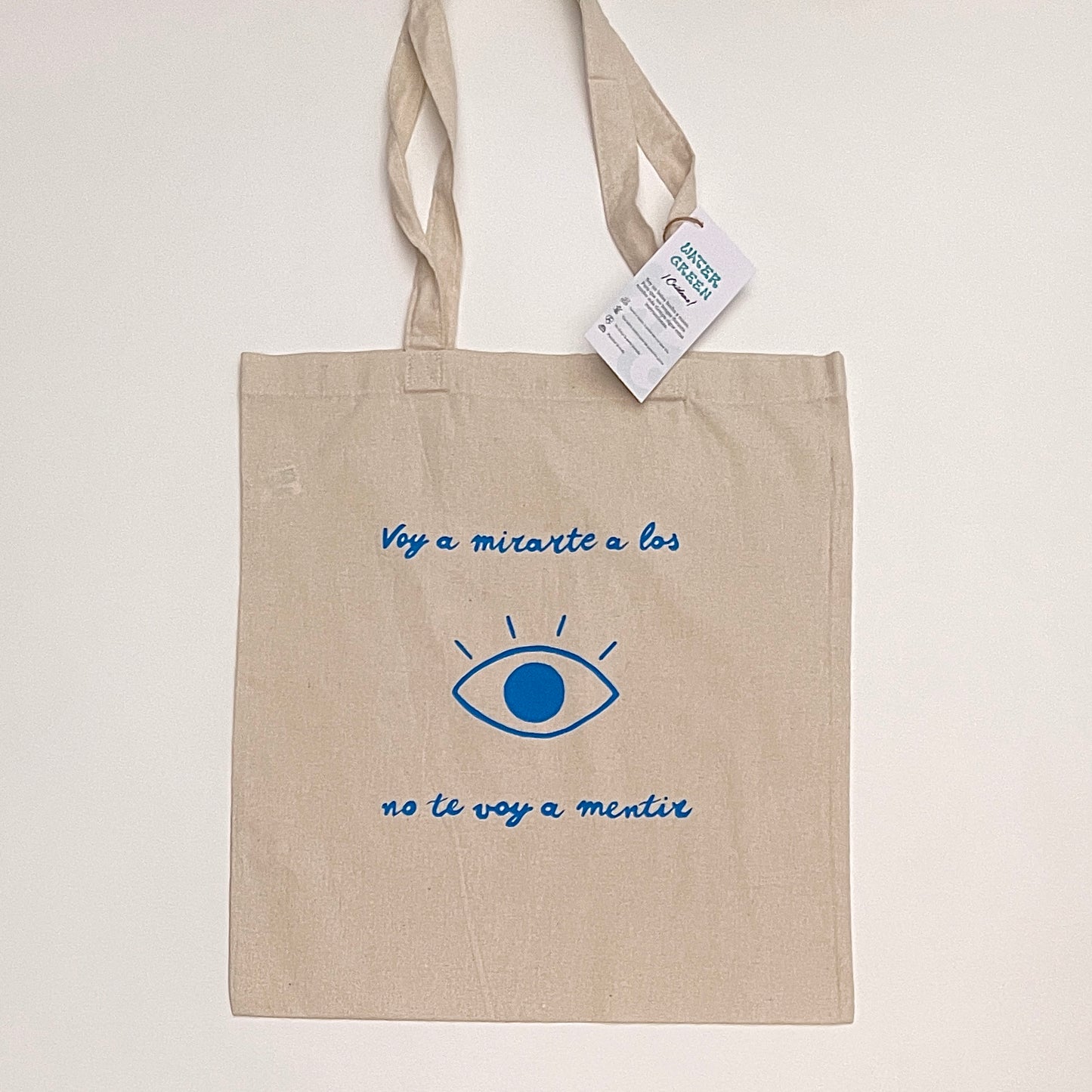 Tote bag “ojos” pintada a mano