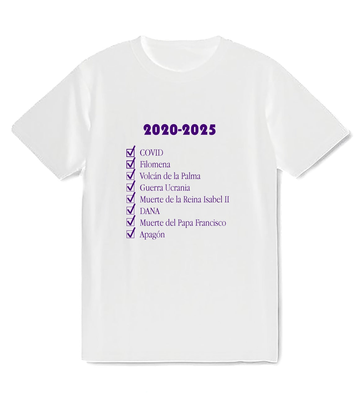 PREVENTA Camiseta “eventos históricos 20-25”