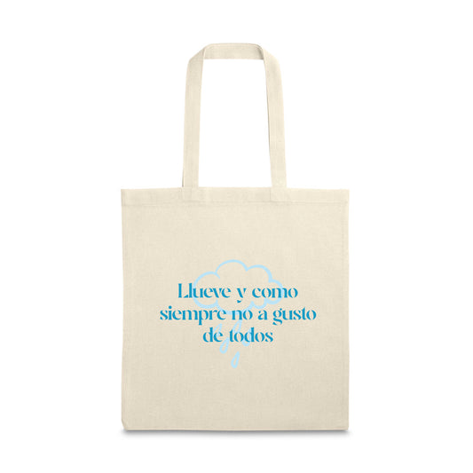 Tote bag “llueve”