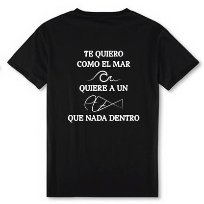Camiseta “pez” negra
