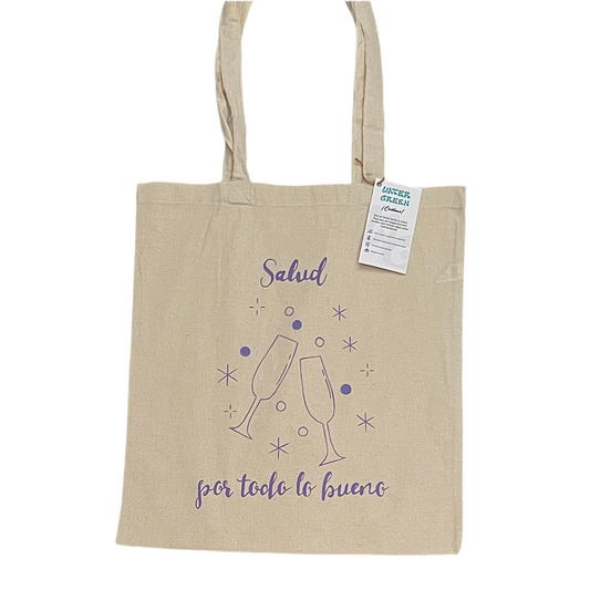 Tote bag “salud” pintada a mano