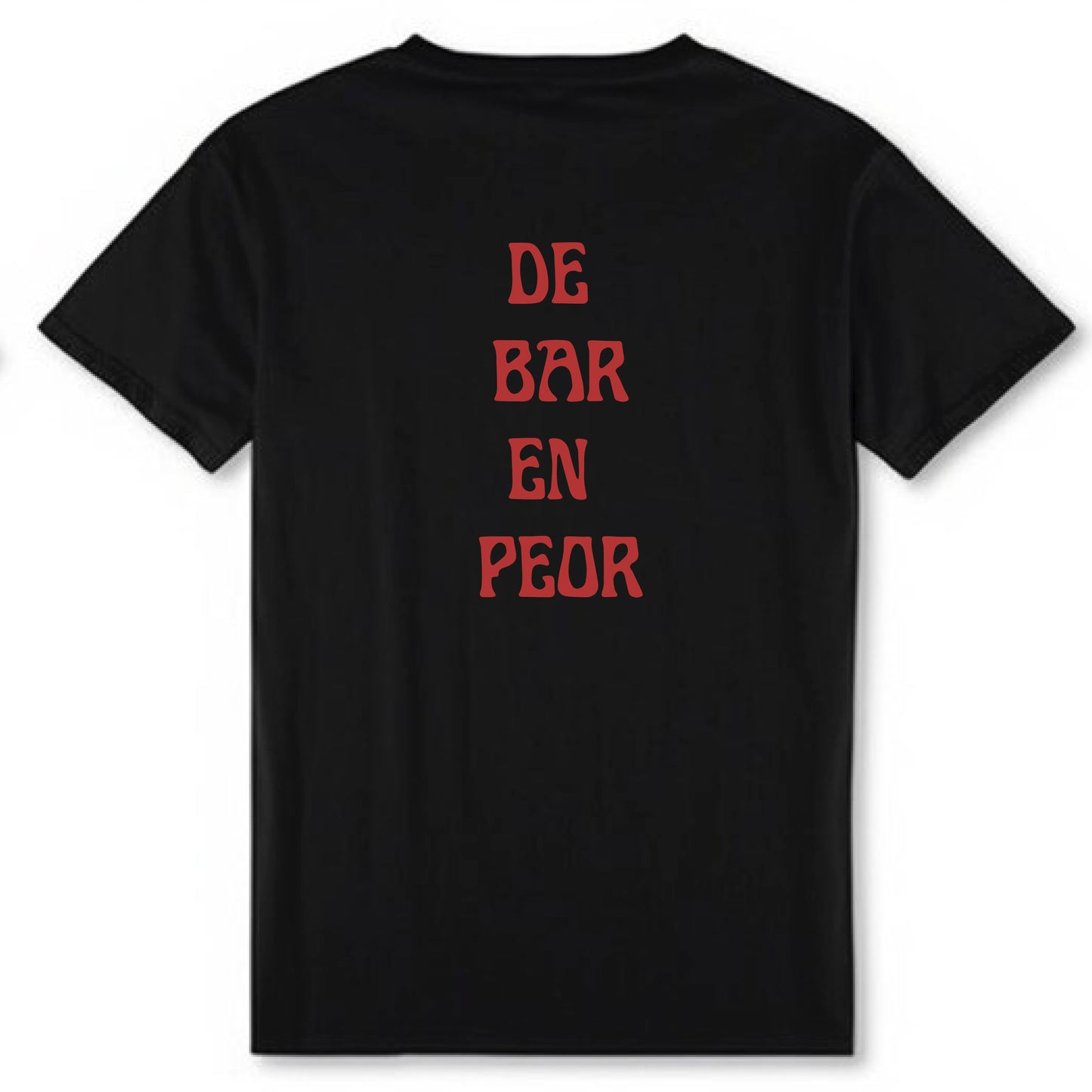 Camiseta “bar” negra