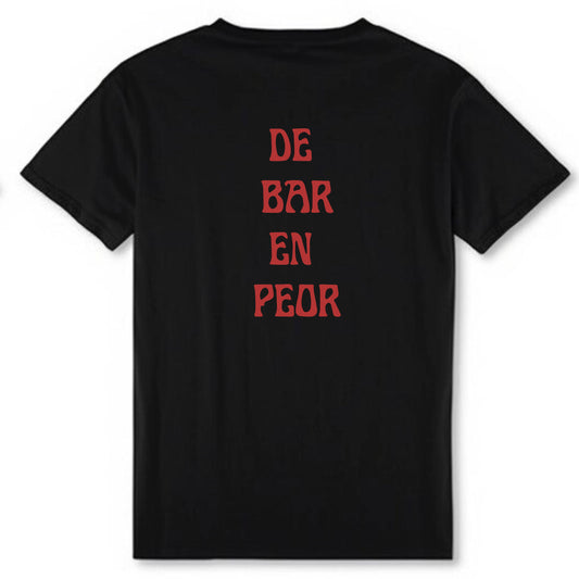 Camiseta “bar” negra
