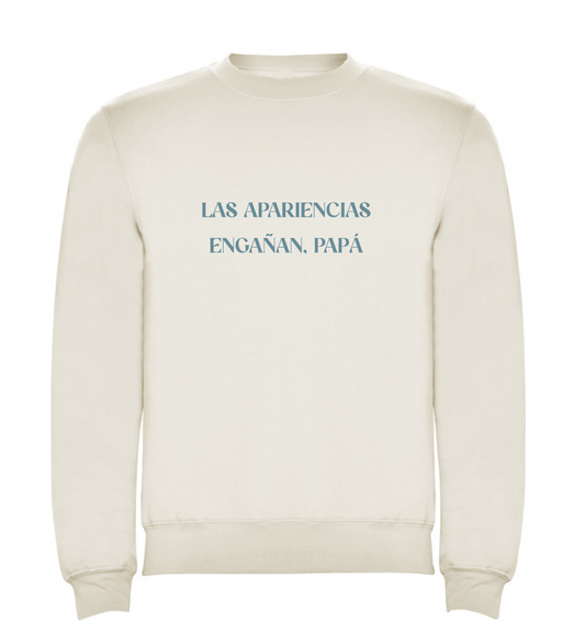 Sudadera blanca “apariencias”
