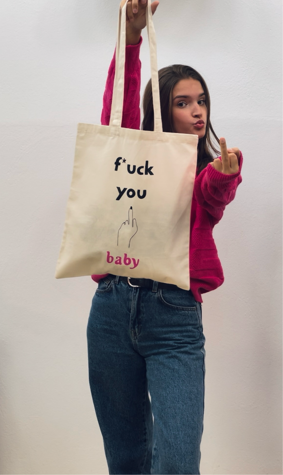 Tote bag “Baby” pintada a mano