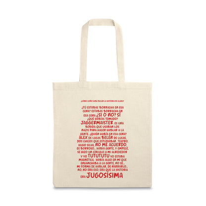 Tote bag “historia jugosísima”