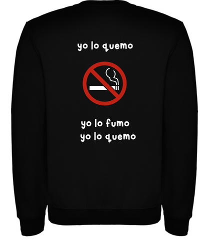 Sudadera negra “fumo”