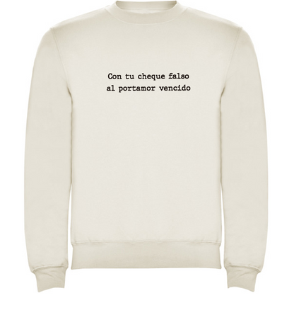 Sudadera blanca “portamor”