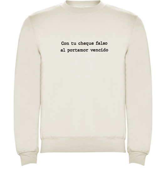 Sudadera blanca “portamor”