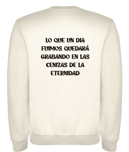 Sudadera blanca “cenizas”