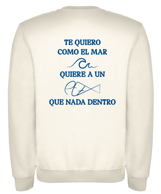 Sudadera blanca “pez”