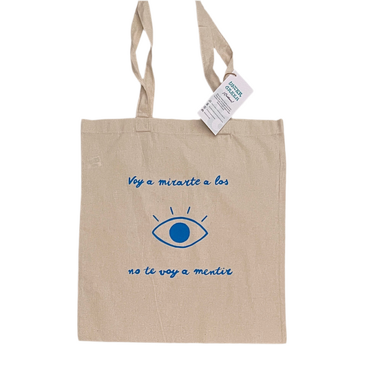 Tote bag “ojos” pintada a mano