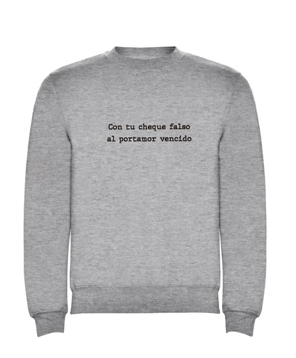 Sudadera gris “portamor”