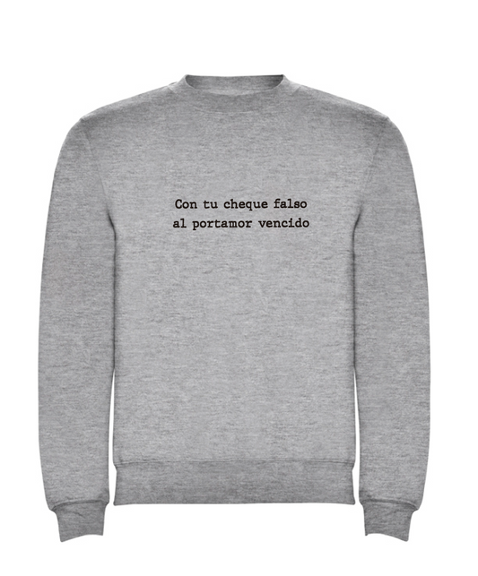 Sudadera gris “portamor”