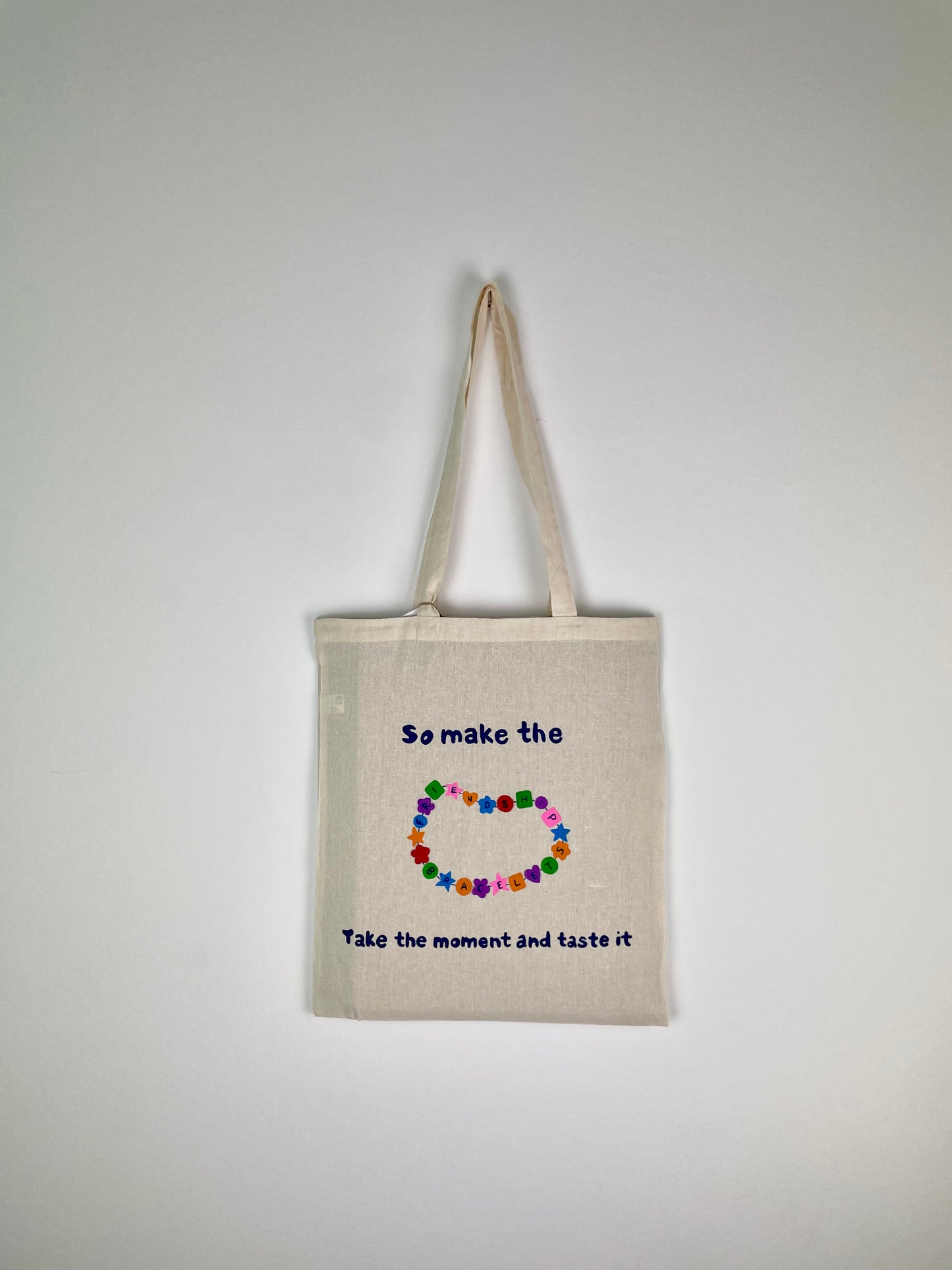 Tote bag “friendship bracelets”