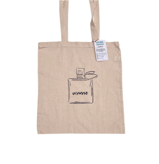 Tote bag “veneno” pintada a mano