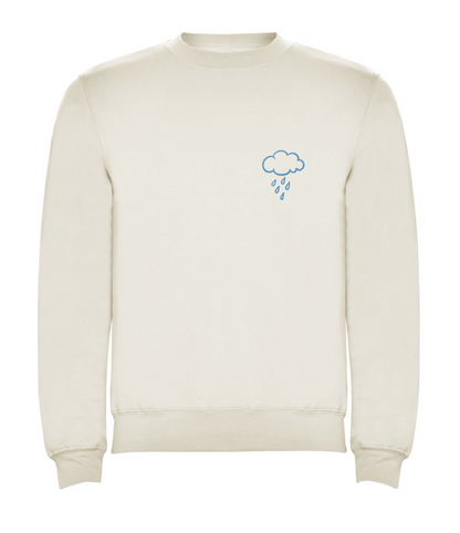 Sudadera blanca “llueve”