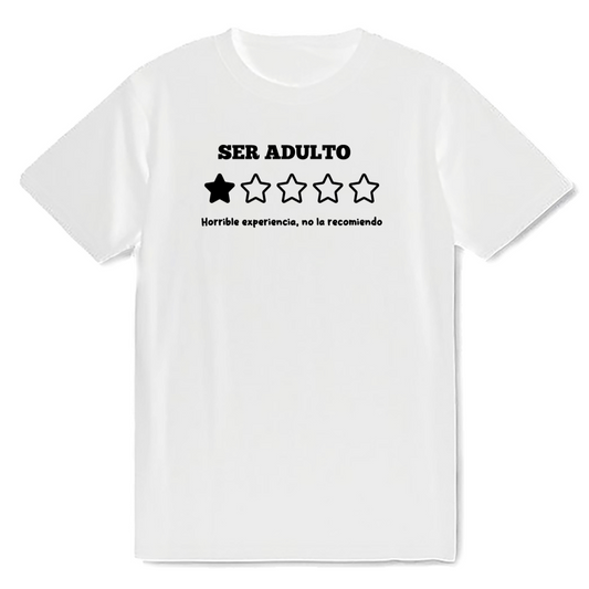 Camiseta “ser adulto”