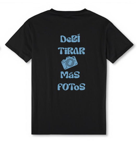 Camiseta negra “fotos”