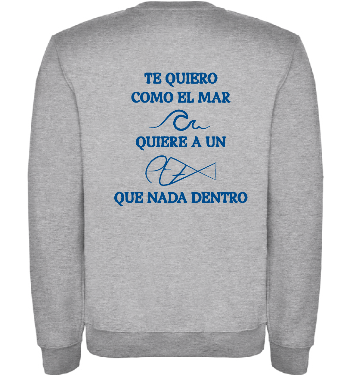 Sudadera gris “pez”L
